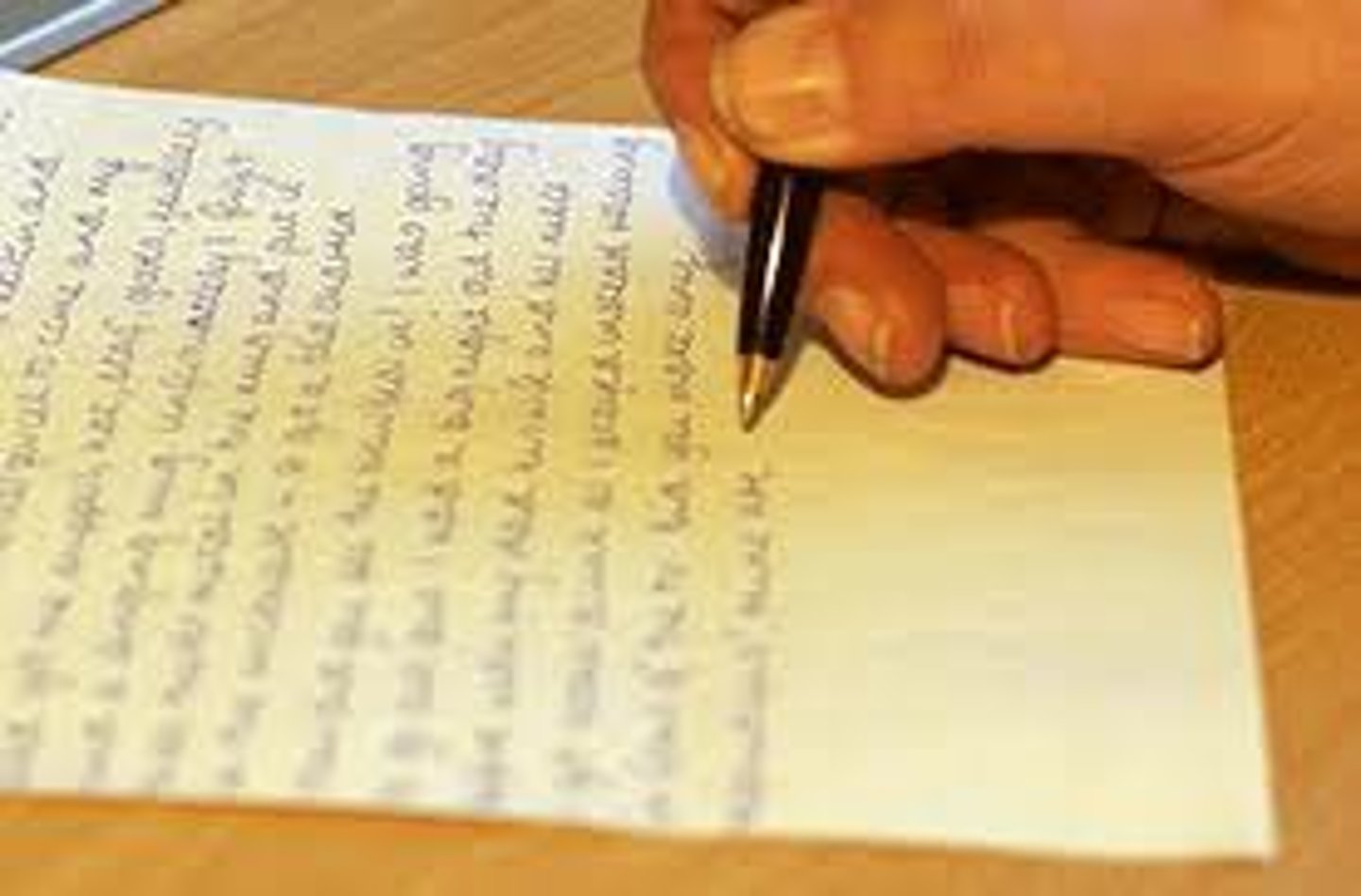 <p>to write a letter</p>