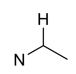 <p>what is approx chemical shift of H next to N?</p>