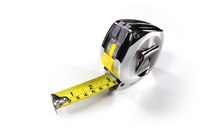 <p>a flexible ruler used to measure distance or length, often used in construction and crafting. </p>