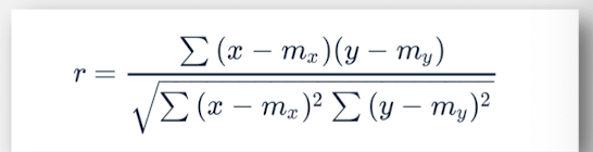 <ul><li><p>describes r/s between two or more distribution of scores </p></li><li><p>whether the same individuals scored similarity on two different tests </p></li><li><p>measured on interval or ratio scale </p></li><li><p>-1.0 to +1.0</p></li></ul><p></p>