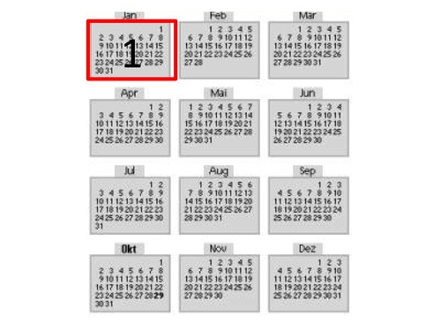 <p>January</p>