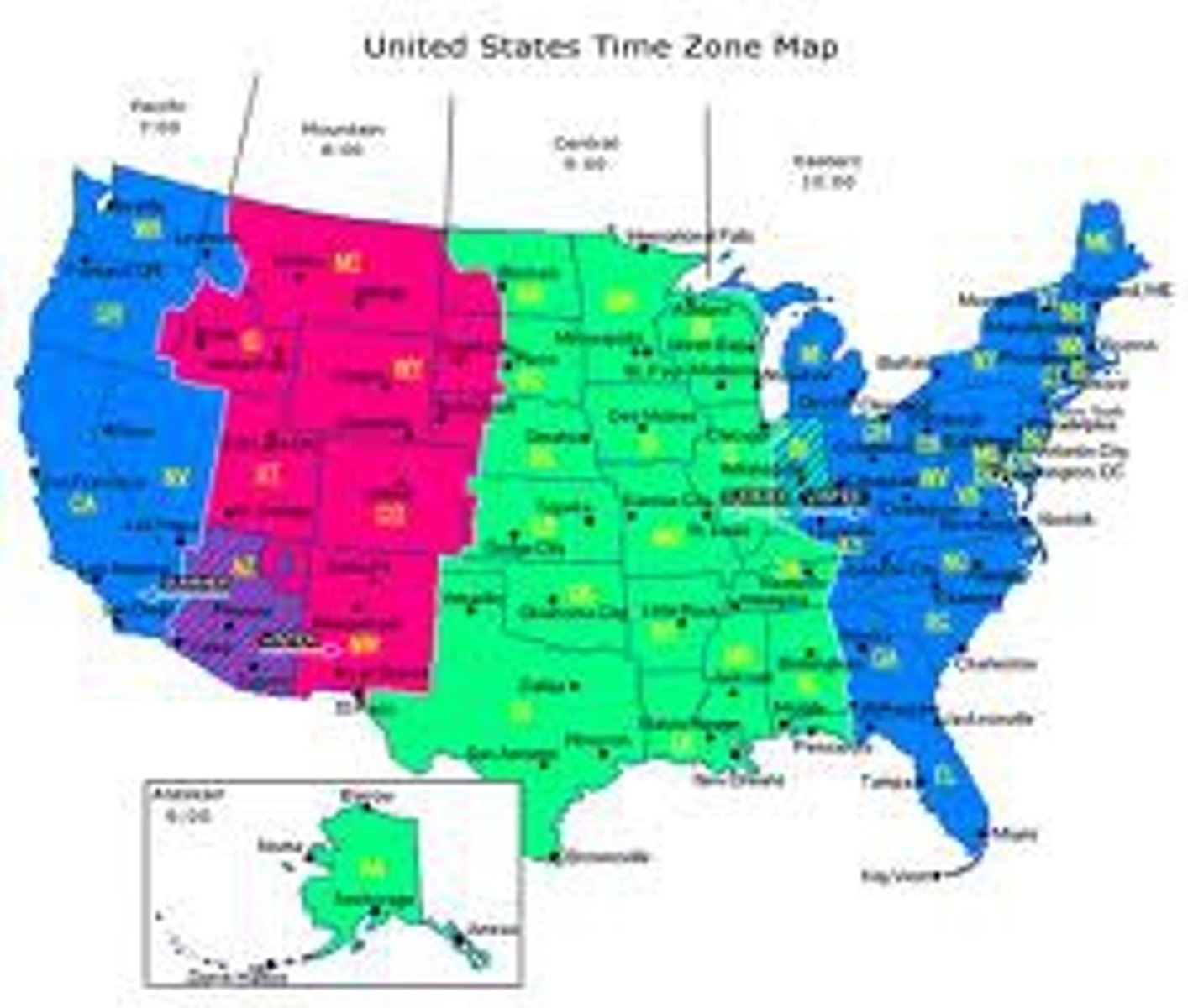 <p>1 hour = 15 degrees longitude (4 minutes = 1 degree turn)</p><p>27 nations agreed at the 1884 International Meridian Conference to create the time zone system which consists of 24 time zones (to equal 24 hours in a day)</p><p>The 1884 Conference established the meridian passing through Greenwich, England (zero point AKA prime meridian)</p><p>180th meridian = International Date Line (the place where a day begins and ends)</p>