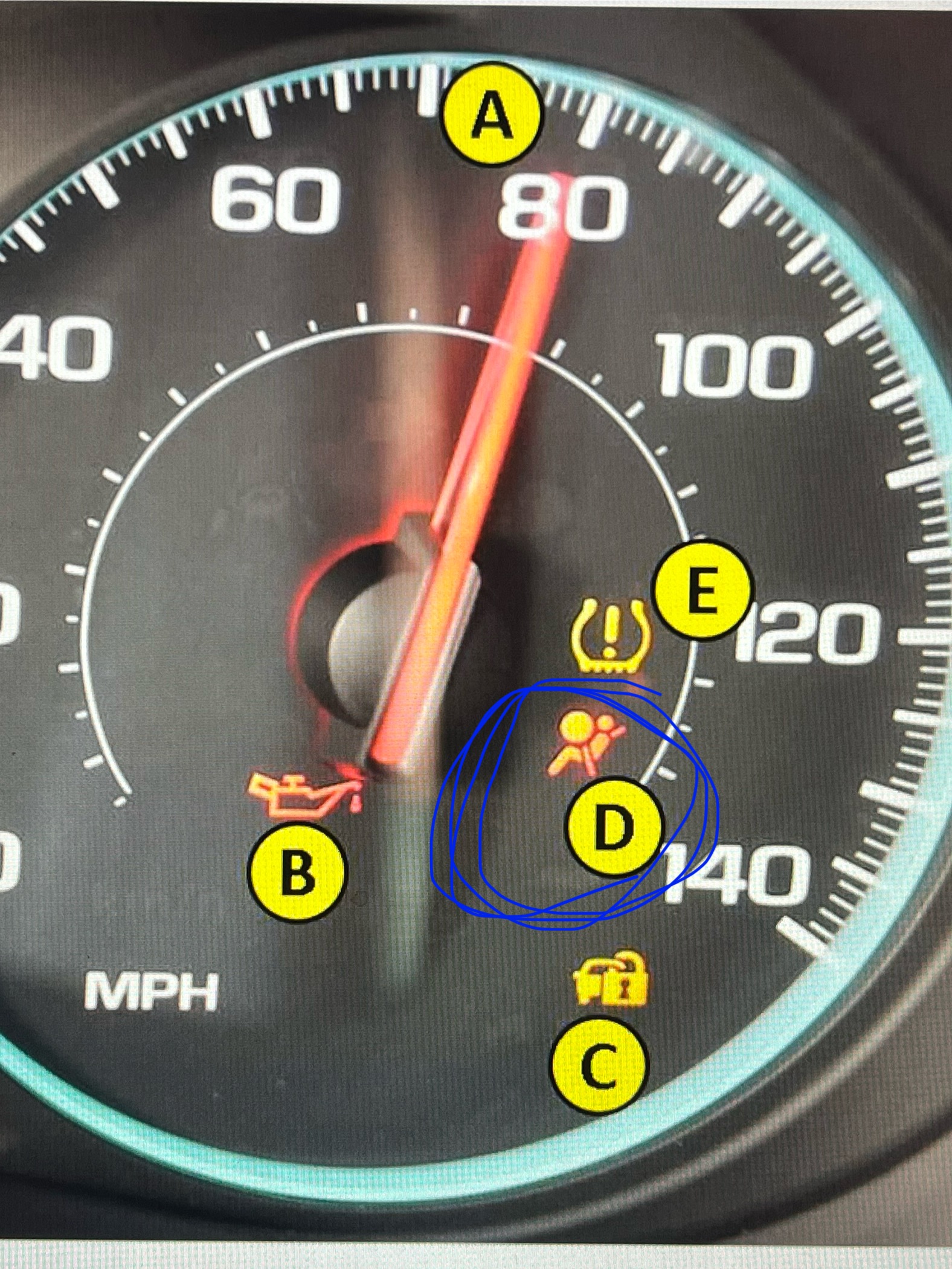<p>If it remains on, there is a problem with the airbag that must be corrected.</p>