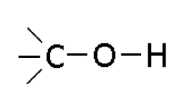 <p>Compound with -OH group, ending in -ol (e.g., Ethanol)</p>