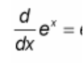 <p>(d/dx) e^(x) = ?</p>
