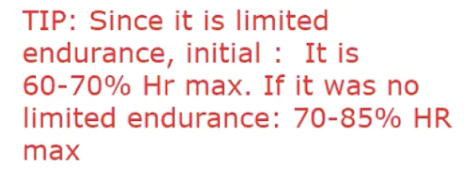 <p>B. 60-70% HR max</p>