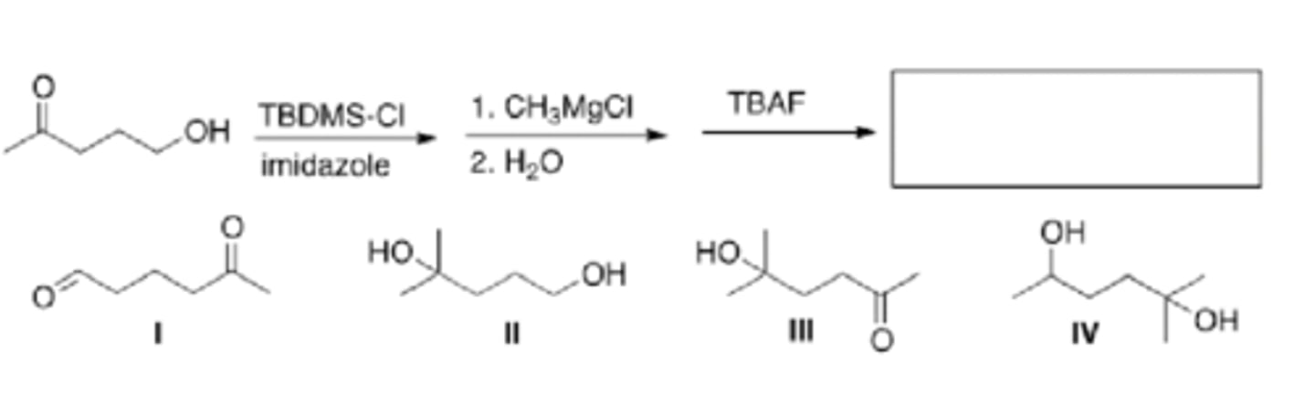 <p>What is the major organic product of the following reaction?</p>