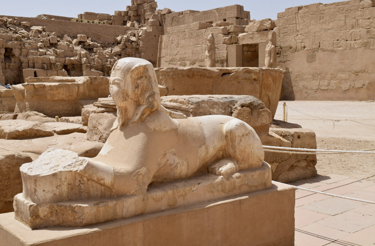 <p>Sphinxes from Karnak (Luxor, New Kingdom Egypt)</p>