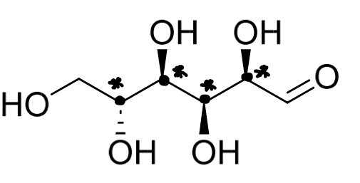<ul><li><p>4 chirality centres</p></li><li><p>2<sup>4</sup> = <strong>16</strong></p></li></ul><p></p>