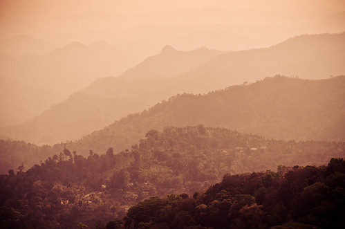 things far away in the air seem fuzzy because of pollution and distance