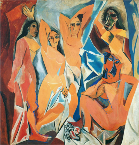 <p>Les Demoiselles d&apos;Avignon (or the Young Ladies of Avignon)</p><p>Other Notes: French sounding painting by a Spanish artist</p>