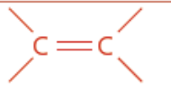 <p>Double carbon bond</p><ul><li><p>ene ending</p></li><li><p>Alkenyl functional group</p></li><li><p>Cn</p></li></ul>