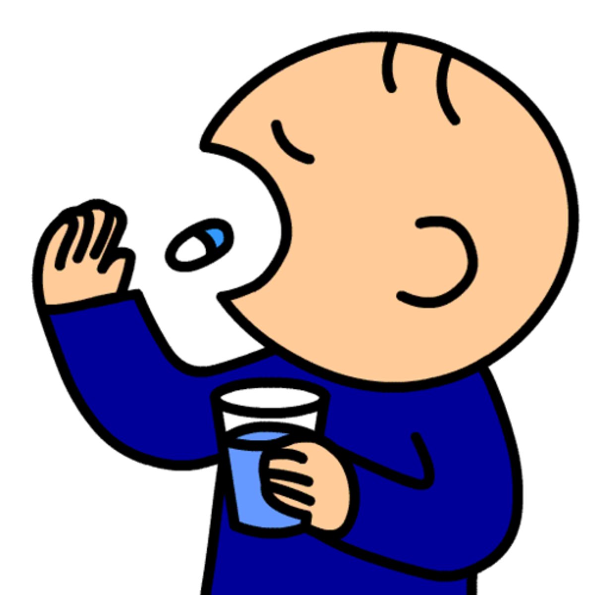 <p>to take medicine</p>