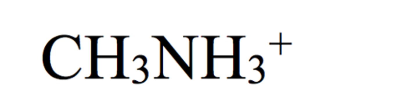 <p>Methylammonium (CH3NH4+)</p>