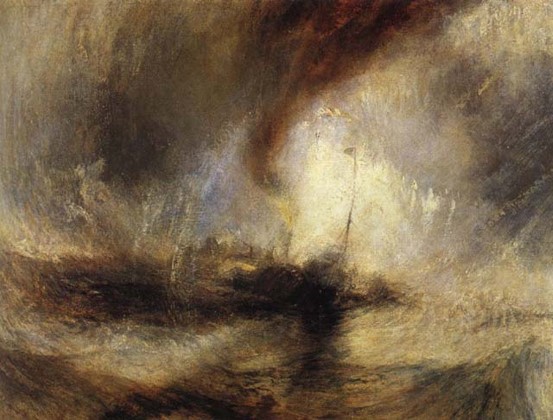 <p>Steamer in a Snowstorm</p>