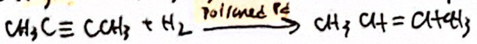 <p>Identify the name of the reaction on ALKYNES.</p>