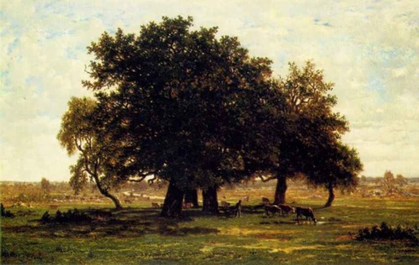 <p>Théodore Rousseau ; École de Barbizon, peint sur le motif</p>