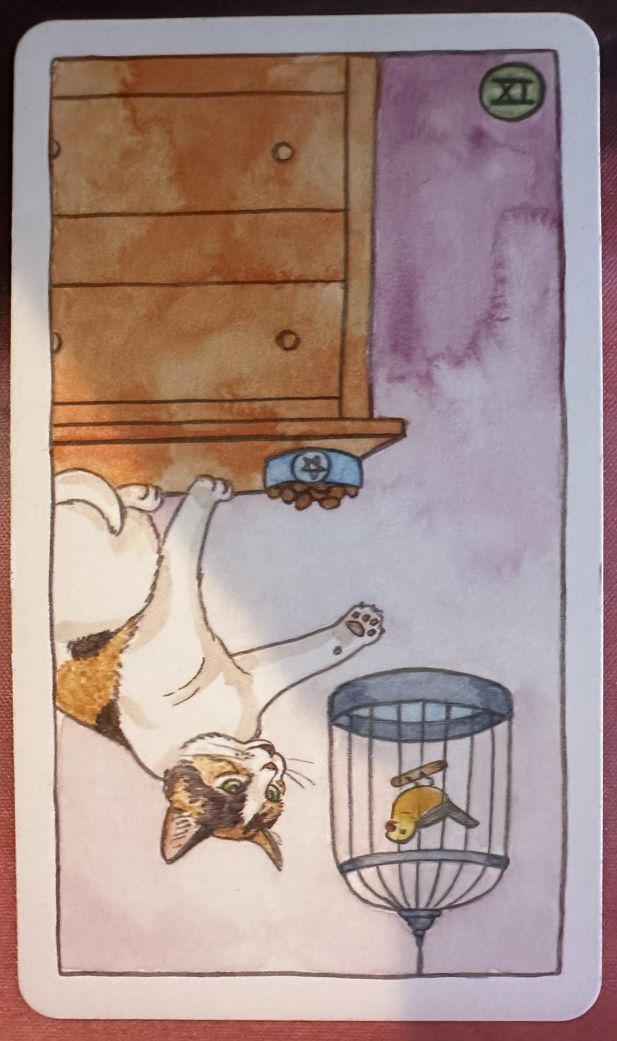 <p>Nine of Pentacles (IX) Reversed</p>