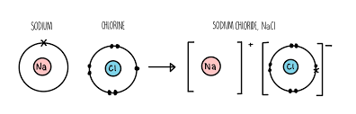 <p>The <strong>electrostatic attraction between positively charged ions (cations) and negatively charged ions (anions)</strong>, formed when <strong>electrons are transferred</strong> from one atom to another.</p><ul><li><p>Typically occurs between <strong>metals and nonmetals</strong>.</p></li><li><p>Results in the formation of a <strong>crystalline lattice structure</strong> (NOT molecules).</p></li></ul><p></p>