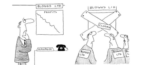 to stop employing (a worker), often for a short time because there is not enough work (often passive)