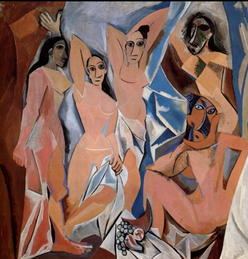 <p><strong>Pablo Picasso, </strong><em>The Ladies of Avignon</em><strong><em>, </em>1900</strong></p>