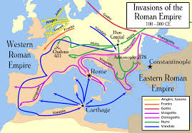 <p><span>This is a map of migrating/invading Germanic tribes.</span></p>