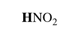 <p>nitrous acid HNO2</p>