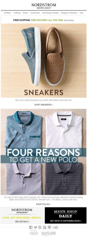 <p>Generate additional purchases by sending discounts and/or promotions on certain merch to their email list, as well as emails about new or recommend products based on past purchases</p>