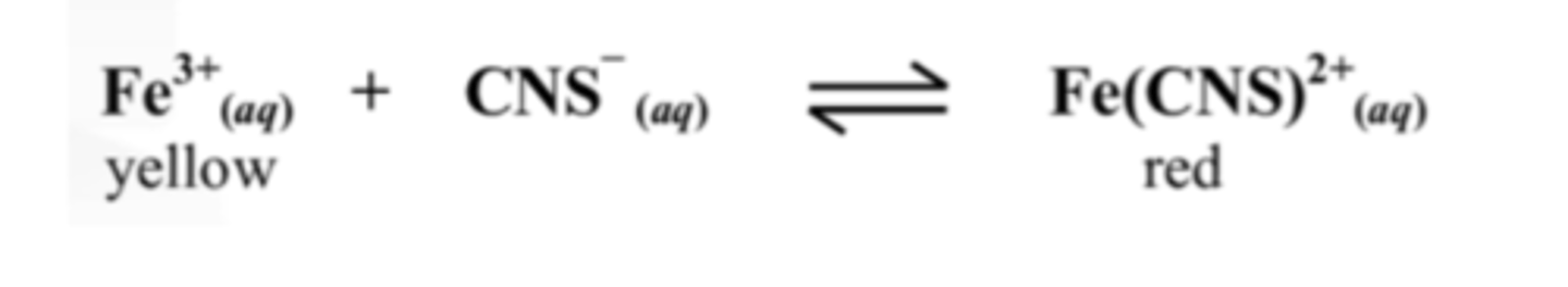 <p>The reaction is endothermic.</p><p>Cooling a substance favours the reactant side.</p>