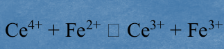 <ul><li><p>Also known as Redox Reaction</p></li><li><p>In an _____, electrons are transferred from one reactant to another. An example is the oxidation of iron(II) ions by cerium(IV) ions. The reaction is described by the equation</p></li></ul><p></p>