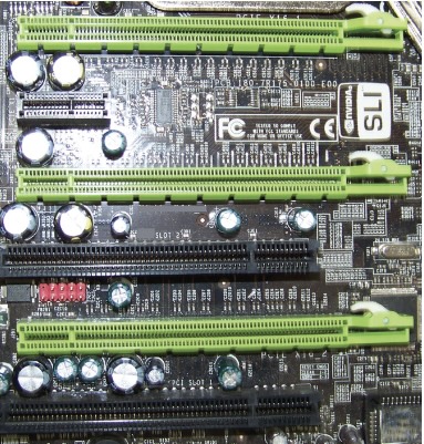 <p>What are the first, third, and fifth expansion slots ( from the top down) on this motherboard </p>