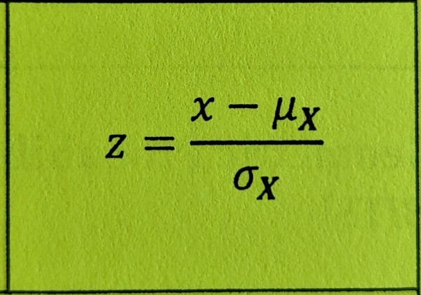 Standardized value that identifies how many standard deviations a value is from the mean; z-scores don't change a distribution's shape, but force the mean to 0 and the standard deviation to 1 