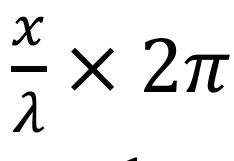 <p>Where x = the distance separated by the two points </p>