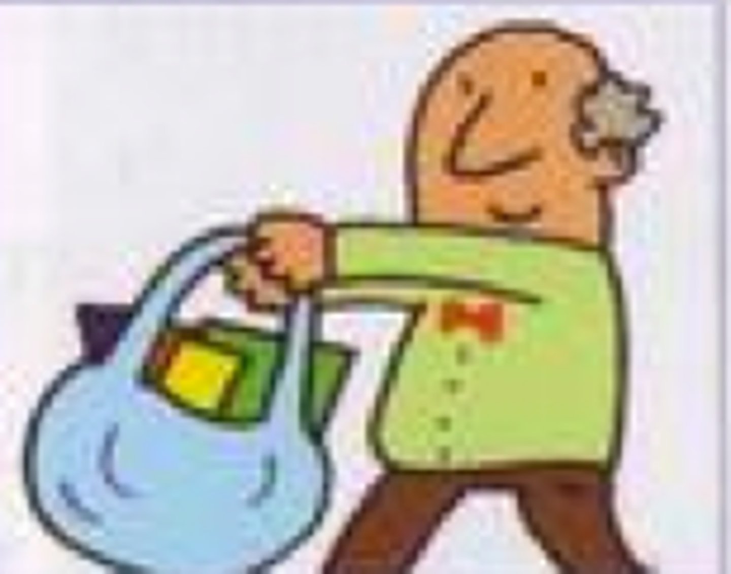 <p>to take something with you</p>