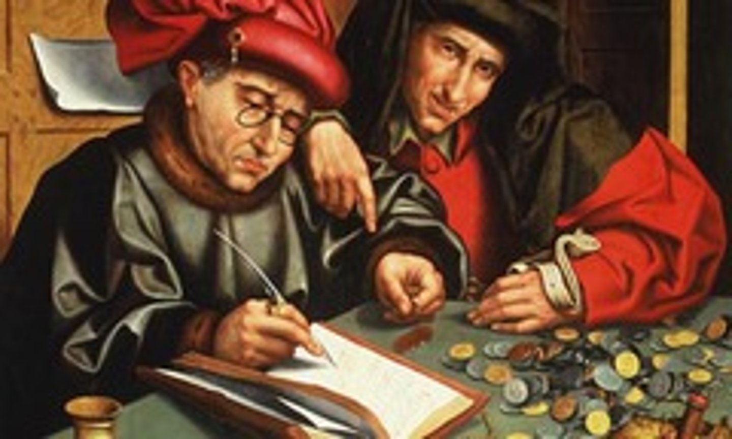 <p>the dramatic change in the economy of Europe at the end of the Middle Ages, through to the 17th century; it is characterized by an increase in towns and trade, the use of banks and credit, and the establishment of guilds to regulate quality and price.</p>
