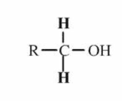 <p>Only one hydrocarbon chain (R) is attached to the carbon containing</p><p>the hydroxyl group</p>