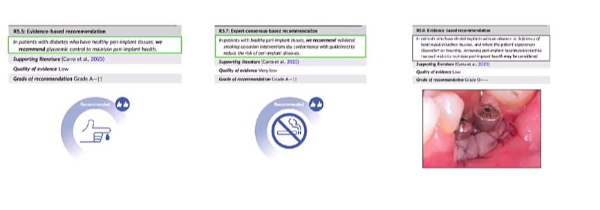 <p>risk factors control evidence in peri - implant diseases</p><p>EFP guidelines</p>