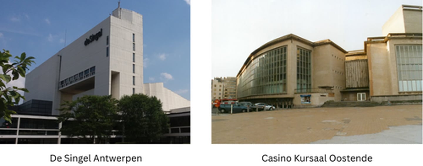 <p>1899-1990 : Promootte het modernisme via projecten als de Singel in Antwerpen en het Casino Kursaal in Oostende. Hij experimenteerde met monumentaal formalisme (brutalisme) en innovatieve hangstructuren in staal.</p>