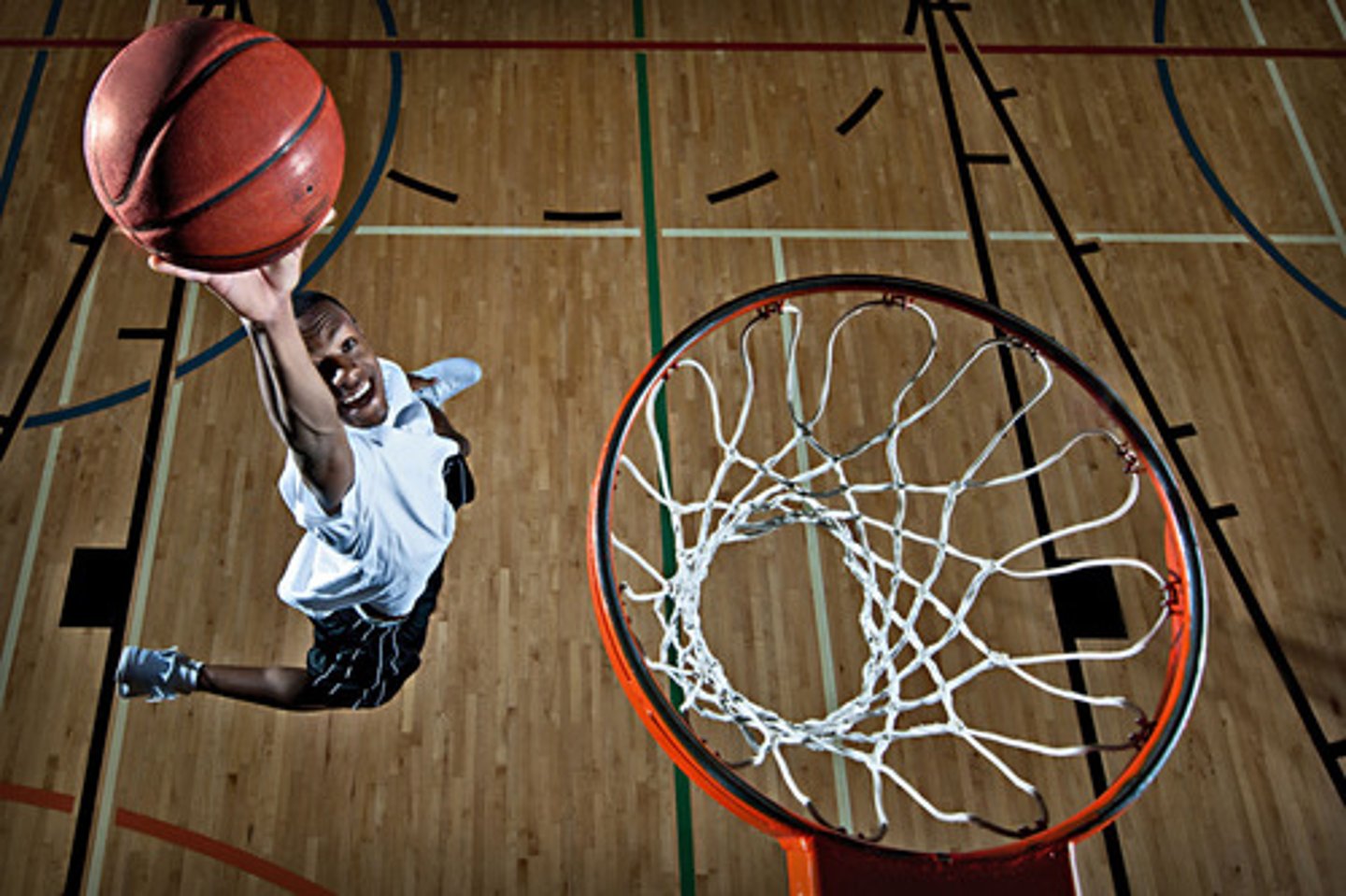 <p>He is going to play basketball</p>