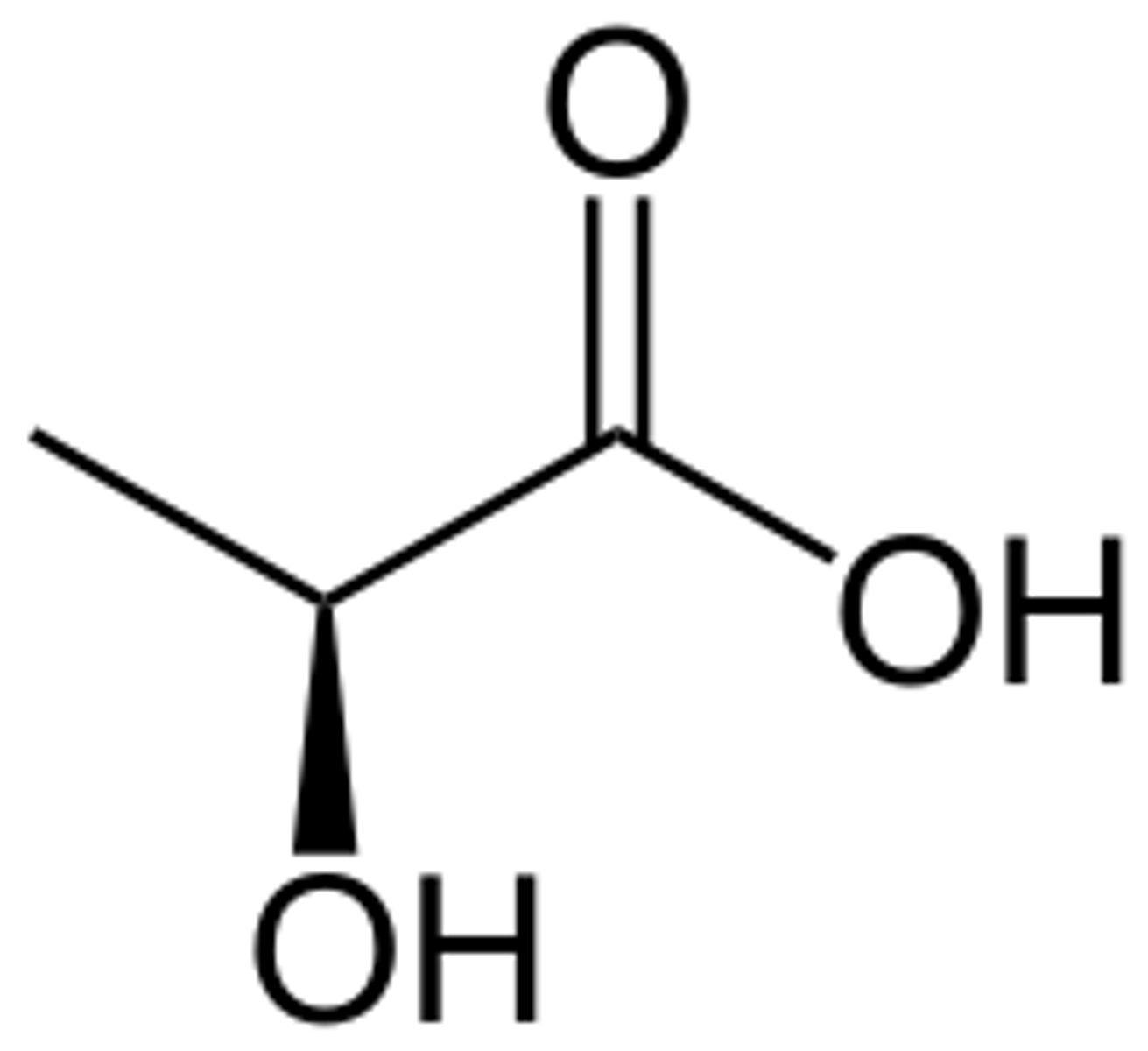 <p>2-hydroxypropaanzuur</p>