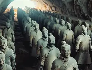 <p>Early East Asia: Terracotta army, Qin Dynasty, China</p>