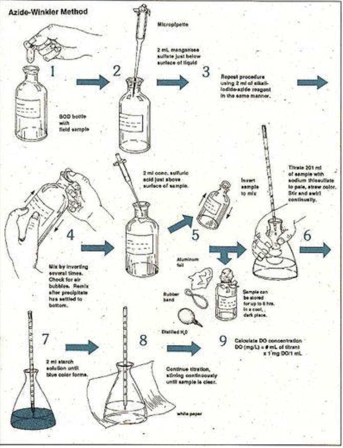 <p>What are the problems with the Axide-Winkler method for measuring O2 production?</p>