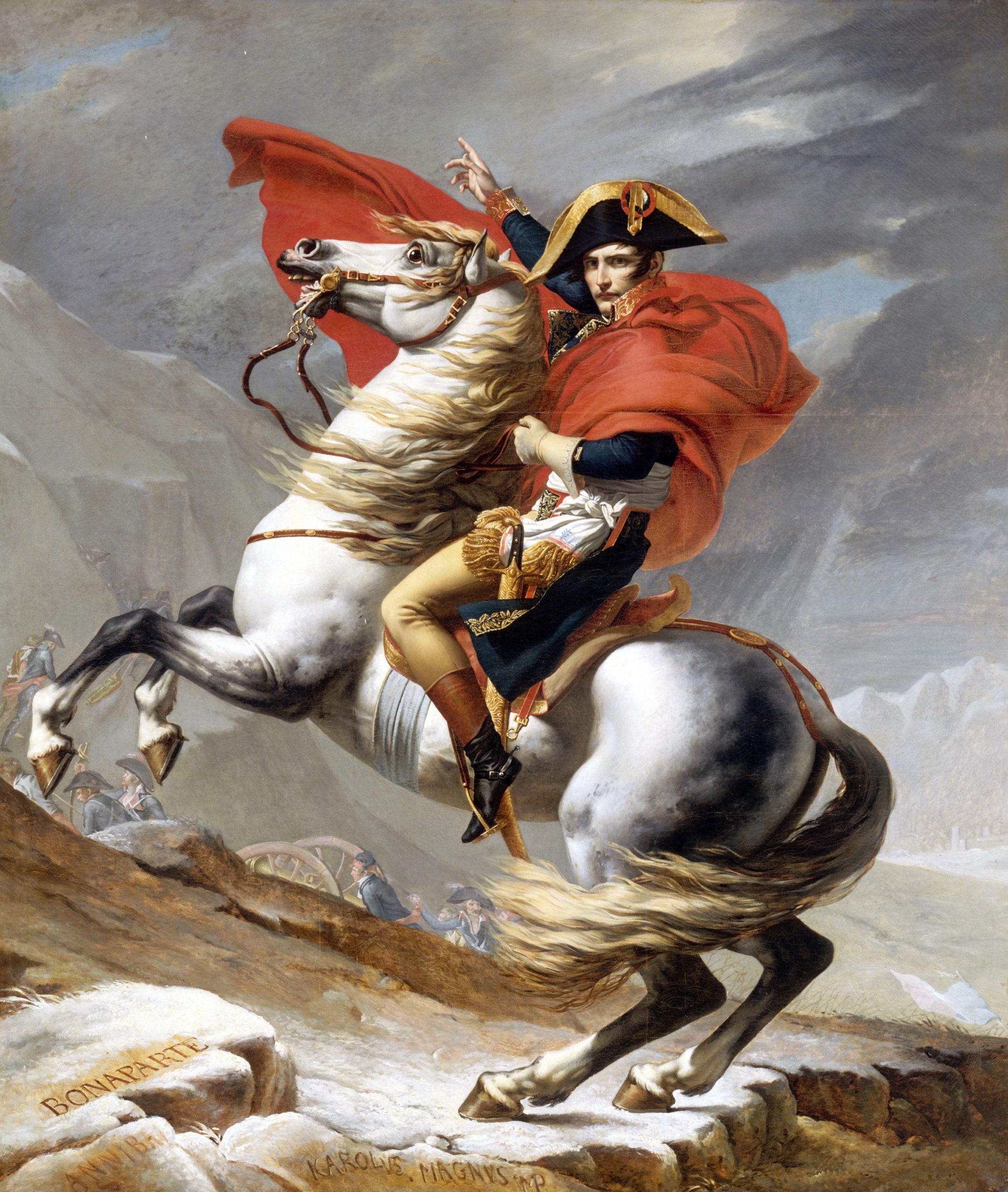 <p>Napoleon Crossing the Alps Romanticism</p>