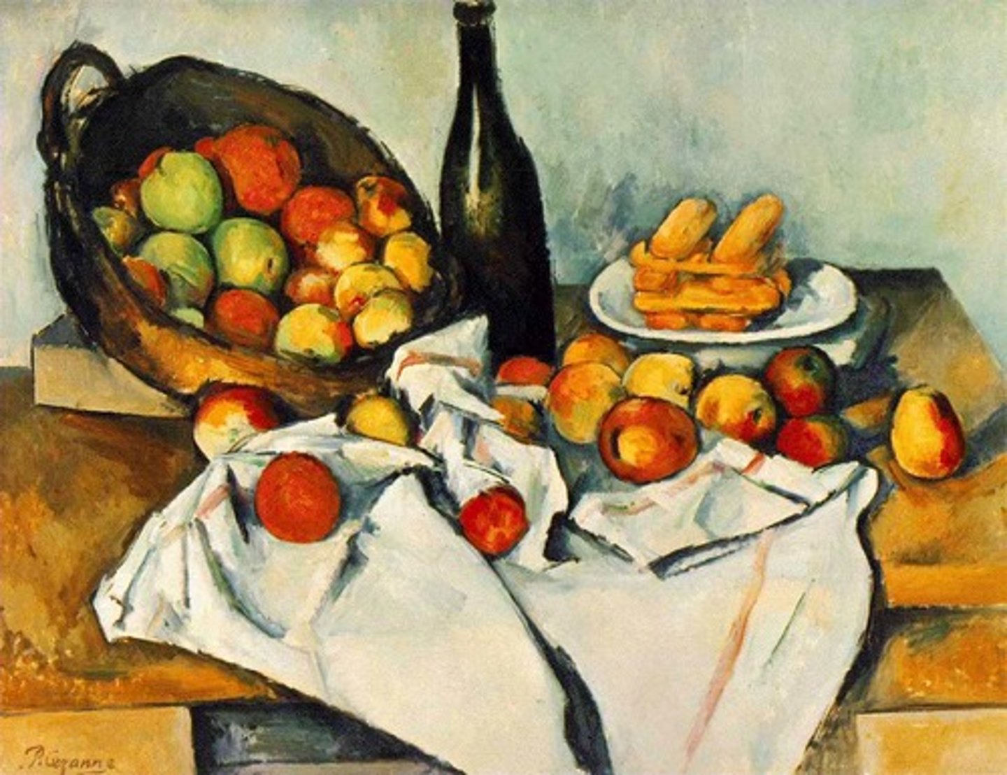 <p>CÉZANNE, Basket of Apples, ca. 1895.</p>