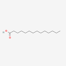 <ul><li><p>saturated </p></li><li><p>14 carbons</p></li></ul>