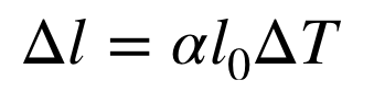 <ul><li><p>change in size or volume of a given mass with a temperature change </p></li><li><p>a= coefficient of linear expansion (units: 1/<sup>o</sup>K or <sup>o</sup>C)</p></li></ul><p></p>