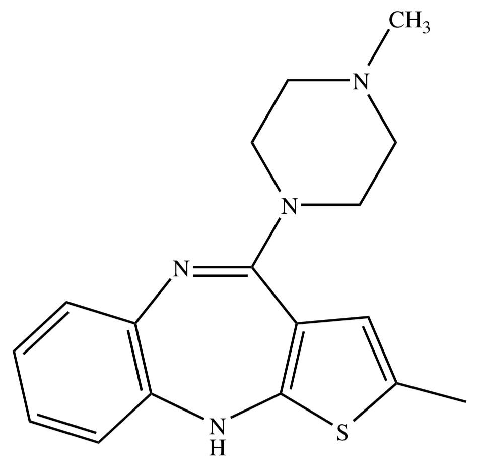 <p>DIARYLAZEPINE DERIVATIVES: <strong>OLANZAPINE</strong></p>