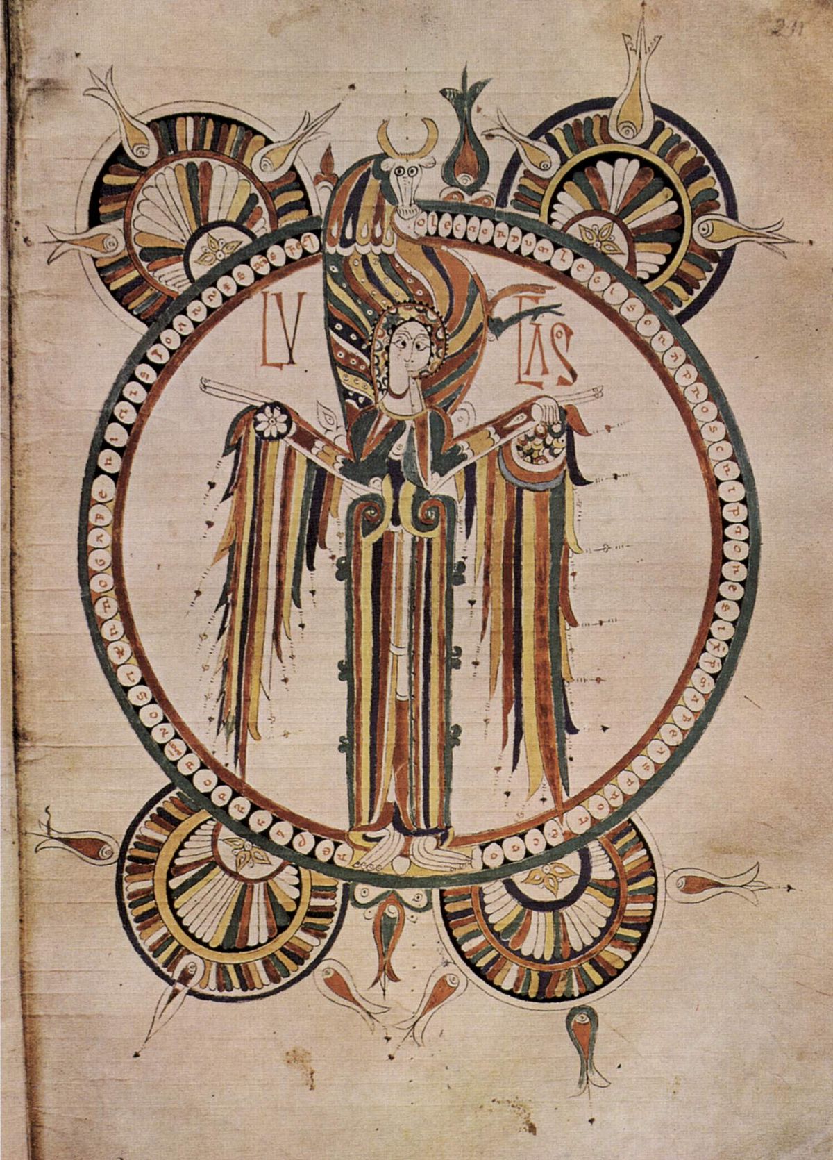 Vimara and Johannes, The Symbol of Saint Luke, León Bible, 920, Léon