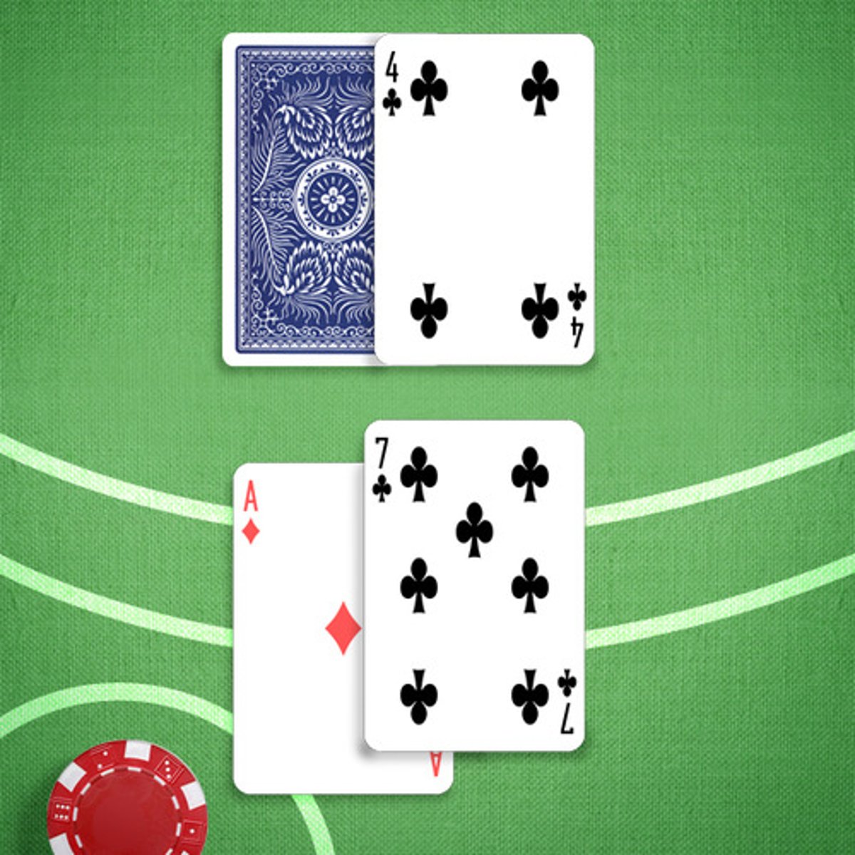 <p>You: 18</p><p>Dealer's Upcard: 4</p>