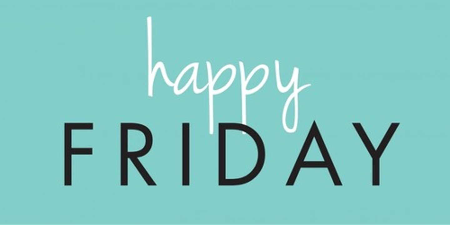 <p>Friday</p>